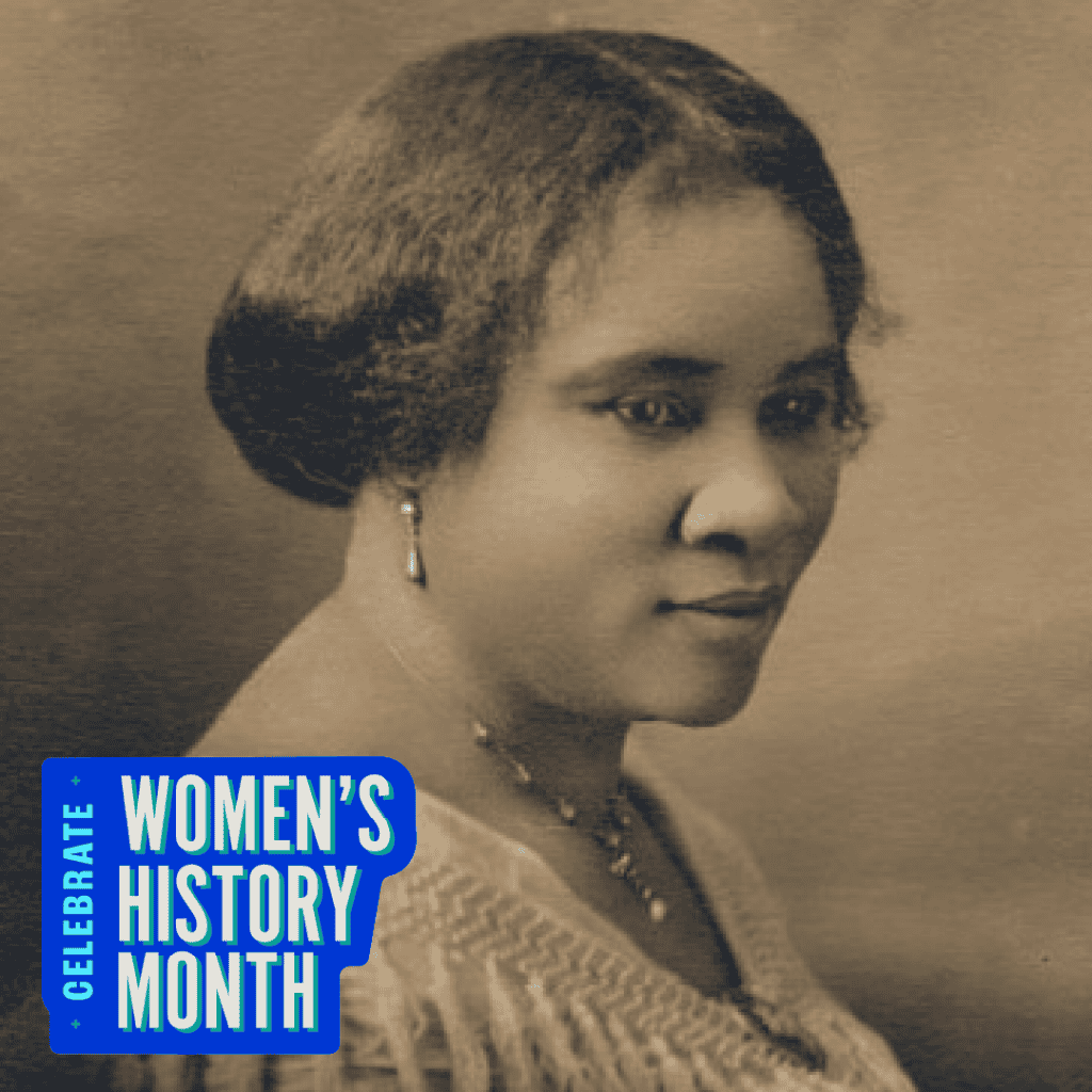 La empresaria estadounidense Madame C.J. Walker
